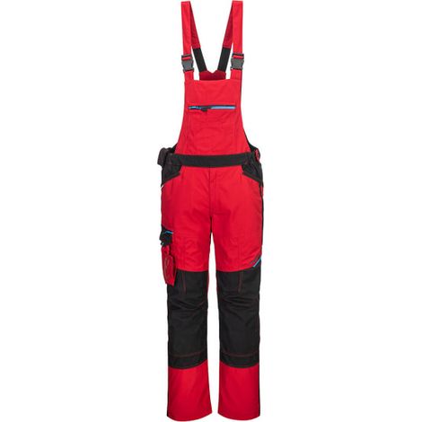Peto de trabajo de triple costura WX3 de puntos reforzados, polialgodón PORTWEST XXXL Rojo