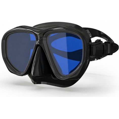 Masque de snorkeling/plongée en verre trempé – Champ de vision ultra-large, protection UV (1/5)