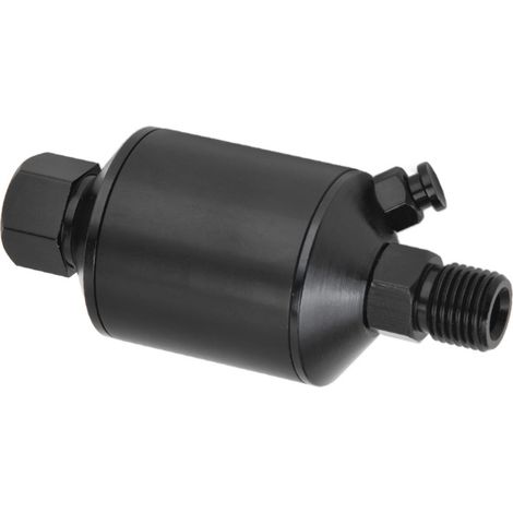 Beyamis Séparateur d'eau et d'huile 1/4 pouce pour compresseur d'air, filtre et régulateur d'air comprimé NPT 1/4 pouce, noir (1/5)