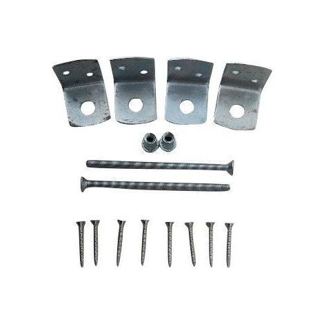 ensemble de fixation waelbers vis galvanisées boulon 100 mm