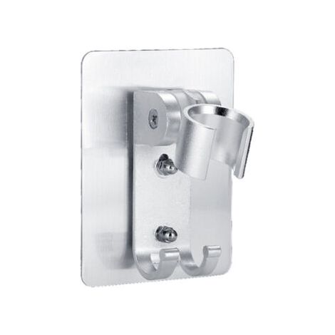 PA Stark haftender Duschkopfhalter, verstellbarer Duschstabhalter, Handbrause-Wandhalterung mit 2 Aufhängehaken und Duschkopf-Bidet-Sprühhalter, besser als Saugnapf (1/5)