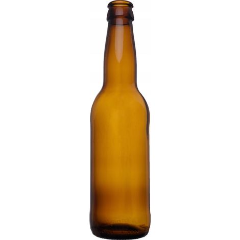 5x Langhals-Bierflasche aus Glas, 330 ml