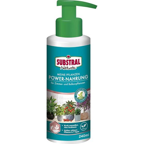 SUBSTRAL® Naturen® Meine Pflanzen Power-Nahrung für Zimmer- und Balkonpflanzen - 240 ml (1/4)