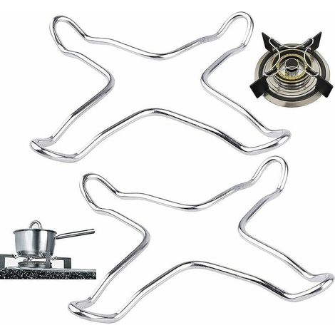 Reduzierring für Gaskochfelder – Edelstahl – Für Wok, Espressokanne und Stielkasserolle – 2er-Pack (1/5)
