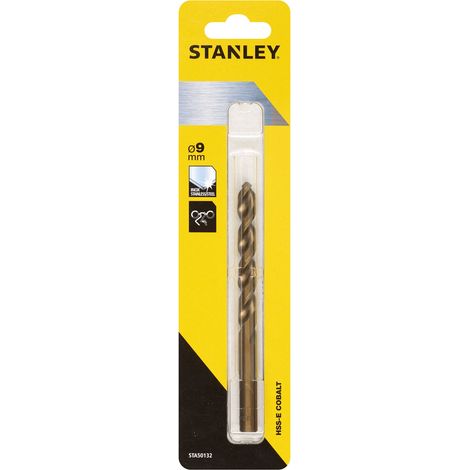 Broca de cobalto HSS-E ø 9mm STANLEY STA50132-QZ (1/2)