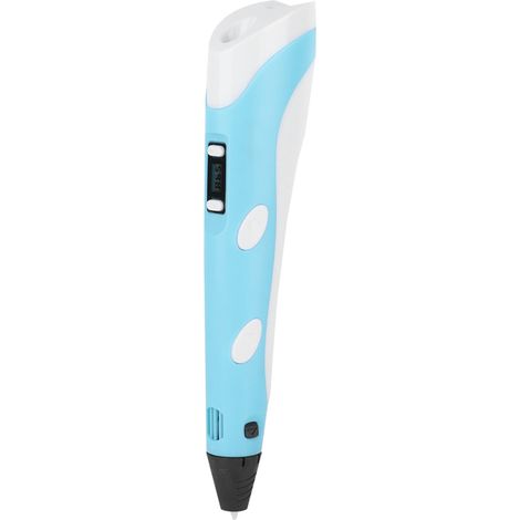 Stylo 3D professionnel avec écran OLED, compatible PLA et ABS, pour l'impression DIY, pour adolescents et adultes, prise UE 100-240 V, bleu (1/5)