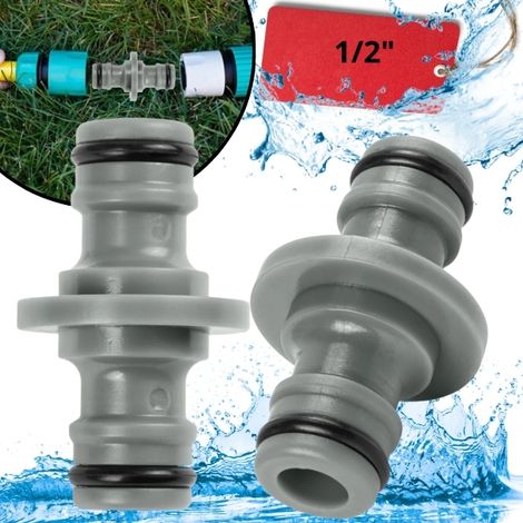 Nippel für Schnellkupplungen, zweiteilige Kupplung, Schlauchverbinder mit Dichtung 1/2" (1/5)