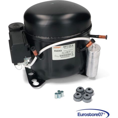 Compressore frigorifero / congelatore cubigel mpt16la - gas r404a - lbp 16,15cc (1/4)