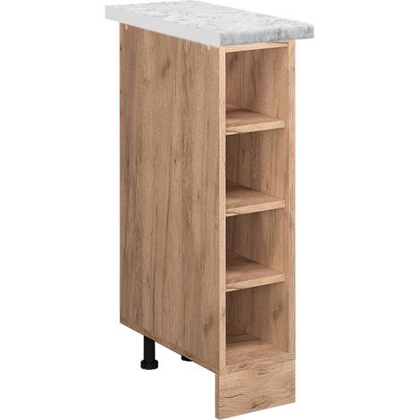 Estante de cocina R-Line, Roble dorado, 20 cm , ET Mármol, Vicco