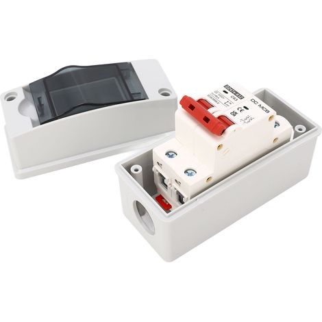 Miniatur-2P 63A 1000V DC-Leistungsschalter, wasserdichter Trennschalter IP65 für Photovoltaik-Solaranlagen, Stromkreisschutz (1/5)