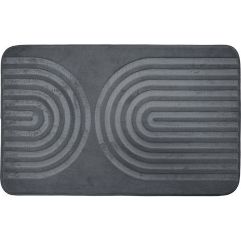 Tapis de Bain Microfibre "Allure" 45x75cm Anthracite (1/5)