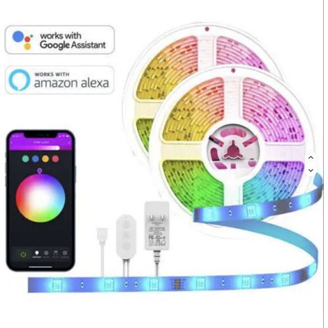 éclairage d'ambiance, rubans lumineux Ensemble de bande LED néon avec 24 ou 44 boutons, télécommande Bluetooth 5V/12V pour éc(Y013) (1/5)