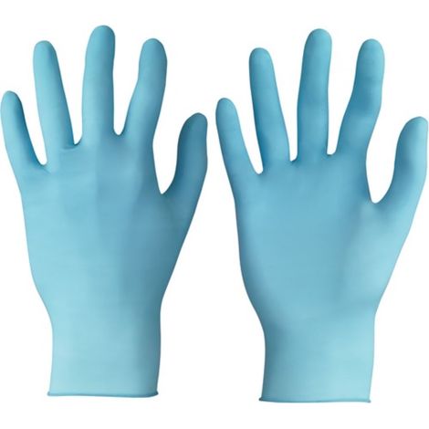 ANSELL  100x  Guantes  Desechables  TouchNTuff  92-670  Talla  9,5-10  azul  claro  Nitrilo  -  92-670-9,5-10 (1/4)