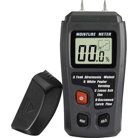 Testeur de mesure numérique à broches avec écran LCD pour matériaux de construction en bois, parquets en bois dur (1/5)