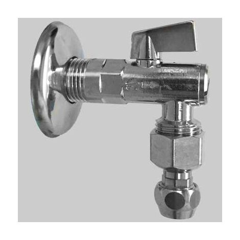 RUBINETTO FILTRO SOTTOLAVABO 1907 A SFERA CON SNODO  1/2x10 c/rosetta     EUROTERMO