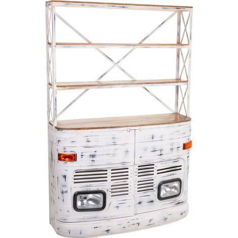 Estantería coche lacado blanco 160x66x236 (1/5)