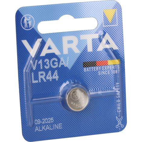 VARTA Knopfzelle 04276101401 LR44 1,5V 125mAh Alkali-Mangan