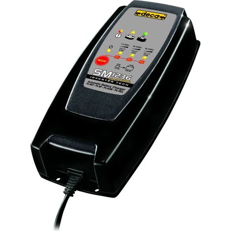Trade Shop - Cargador De Baterías Deca Sm1236 De 1,2ah A 120a Para Motocicletas Y Coches Pequeños/medianos 12v - (1/3)