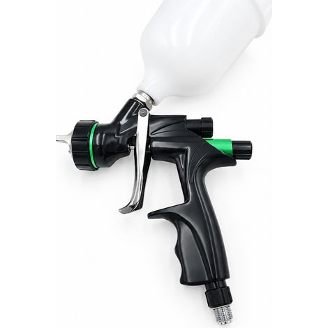 Pistolet peinture pneumatique gravité 1,3 mm godet 600 ml noir et vert 1 pièce 20,5 × 23 × 18,5 cm 1,7 kg – Livraison gratuite (1/2)