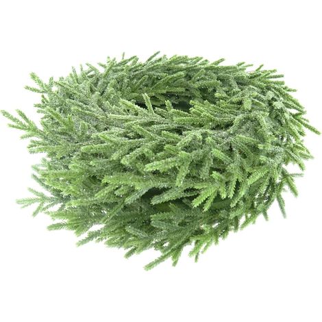 Kranz Frost Jutehaenger dia30cm grün