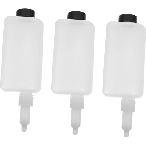 and Liquid Soap Dispenser White Glass Pump 250ml Non Slip