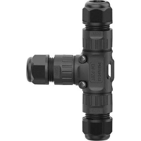 Raccord 3 câbles connecteur linéaire 3 pôles IP68 ARIC 52062 (1/4)