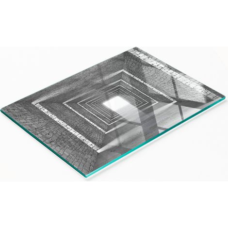 Tablero decorativo de vidrio con gráficos para servir snacks, 80x52 cm (1/5)