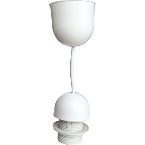 Bardusch-Tibelec - Suspension plastique, équipée E27, Blanc (1/3)