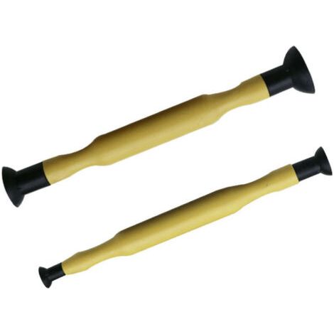Pair Ahlsen Rodage soupape, Leve soupape, Outil de meulage de soupape, 2pcs outils à main de meulage de rodage de soupape ventouses à double extrémité (1/3)