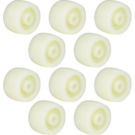 10 roues en nylon de 1,5 pouces, galet rond, roulette de charge maximale 40 kg (1/5)