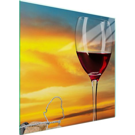 GLASSCHUTZPLATTE FÜR HERD 50x52 WEIN