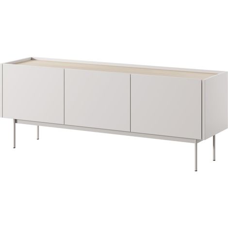Mobile TV, corpo e frontale: Cashmere, TOP: Rovere Linea, 144 x 55 x 37 cm (1/5)