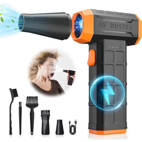 Akku-Laubbläser – Turboaufsatz für 2- bis 4-Zoll-Rohre – Kunststoffverlängerung erhöht die Leistung und (1/5)