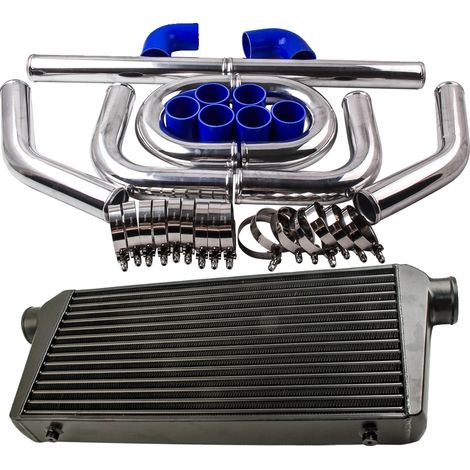 Intercooler, taille du noyau 600 x 300 x 76 mm, taille totale 780 x 330 x 76 mm, entrée de 3 pouces, sortie de 3 pouces, diamètre de tuyau de 2,5 pouces (1/5)