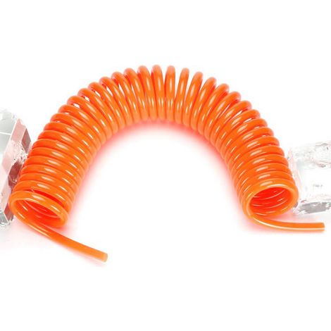 Tuyau pneumatique 15m (49,21ft) 10x6,5 mm pour compresseur, connecteur rapide étanche, tube à air en bobine