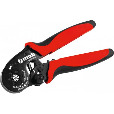 Pince à crémaillere pour sertissage embouts de câbles - MOB (1/4)