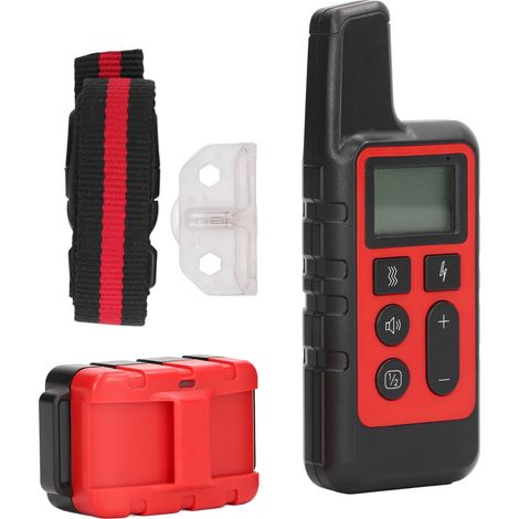 Collier de dressage pour chien avec télécommande de 500 m, à vibrations et à chocs électriques, pour dresser les chiens qui aboient. (1/5)