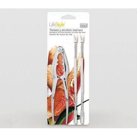 FPLUS tenaza y 2 pinchos marisco , Inoxidable , FPLUS tenaza y 2 pinchos marisco , Inoxidable
