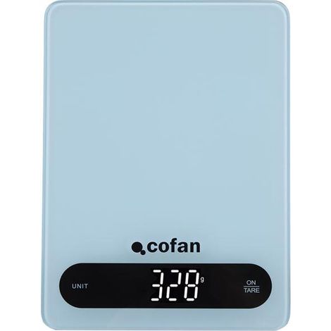 Báscula de cocina digital 10 kg, 4 sensores de alta precisión, pantalla LED 5x2,8 cm (1/4)