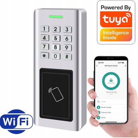 RFID-Karten-Zutrittskontrolle mit Zugangscode, Toröffnung für 10000 Benutzer, TUYA WLAN (1/5)