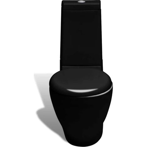 Ensemble de toilette et bidet sur pied Pack WC complet - Noir Céramique BV245708 - BonneVie (1/5)