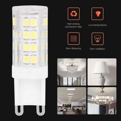 Source lumineuse LED 3,5 W 220 V, lustre en cristal 52 LED, plafonnier, source lumineuse pour armoire, lumière en silicone. (1/5)