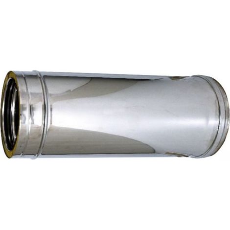 1PZ TUBO DOPPIA PARETE PER STUFA Ï interno/esterno cm.10/15 H cm.100