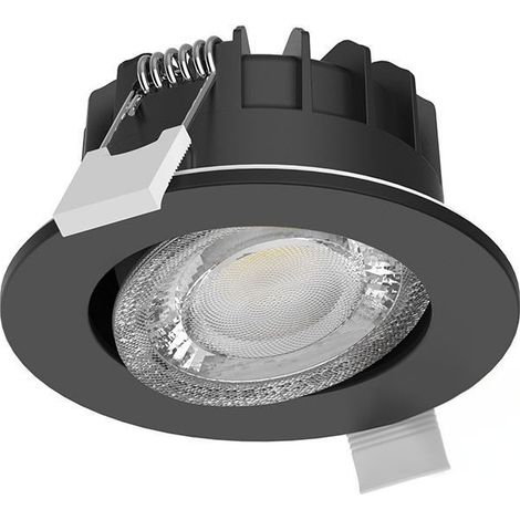 Philips – Spot encastré LED 6W MultiCCT 40° IP65 noir – Éclairage orientable et gradable – Pour salle de bain et espaces humides - UGR21 (1/3)