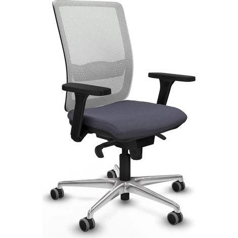 Sedia da ufficio piqueras y crespo Haches bianco alluminio (1/2)
