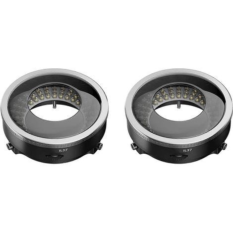 Lampe annulaire LED polarisée IL37 pour microscope (2X), anti-reflets (1/5)