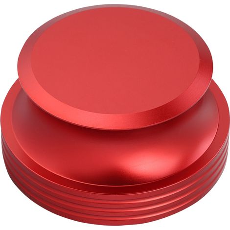Pince de stabilisation en aluminium durable pour disques vinyle LP, poids d'appui métallique (Rouge) (1/5)