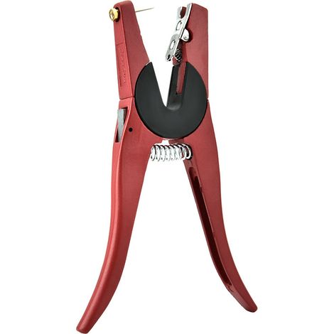 Pince à boucles auriculaires pour porcs, bovins et chèvres (outil d'élevage rouge) (1/5)