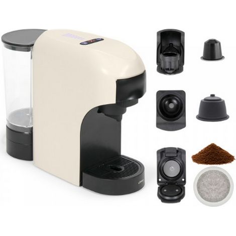 Livoo - Macchina da caffè multi-capsula 4 in 1 DOD217C - 1400W, 20 bar, 7 livelli di volume, compatibile Nespresso, Dolce Gusto, cialde tipo Senseo e caffè macinato (1/4)
