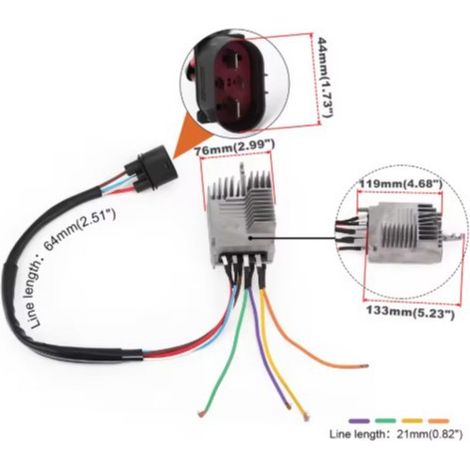 4F0959501C ist ein Modul für das Steuergerät des Kühlerlüfters eines Audi A6-Motors. (1/4)